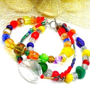 🆕️ Layered Colorful Candy Beaded Bracelet
